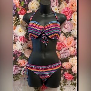 Rainbow tribal bikini
